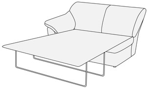 Модуль 2-х местный с левым подлокотником с механизмом Афина
