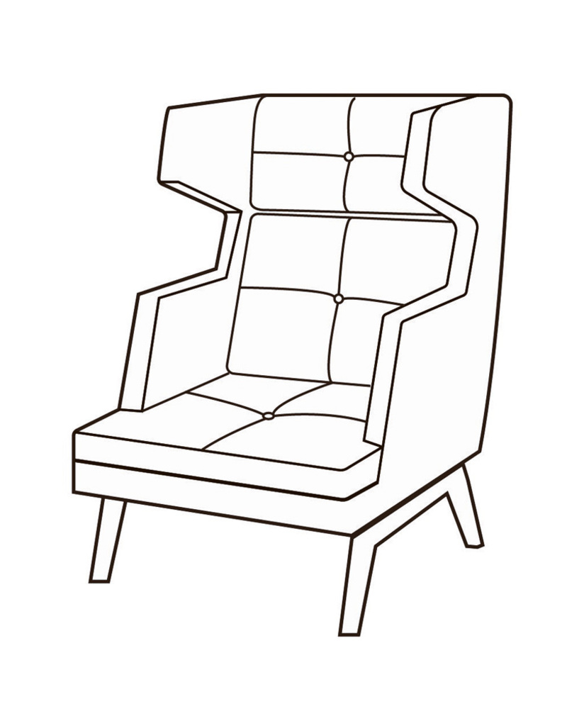 Кресло высокое Диктатор