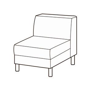 Модуль 1-местный без подлокотников Домино