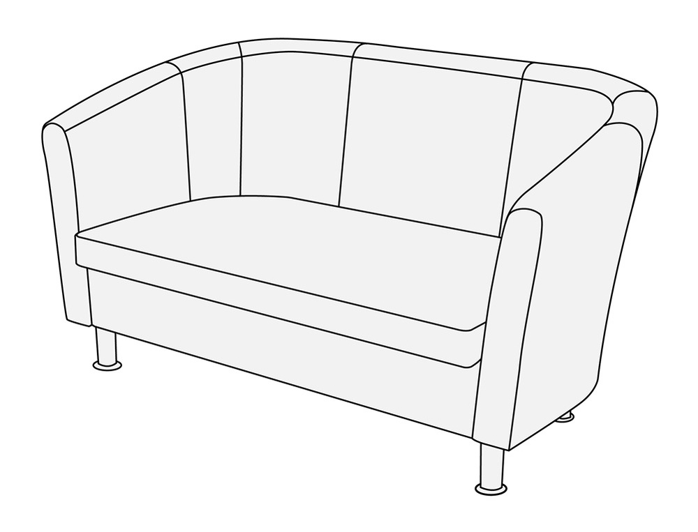 Диван 2-х местный Эллипс