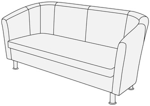 Диван 3-х местный Эллипс