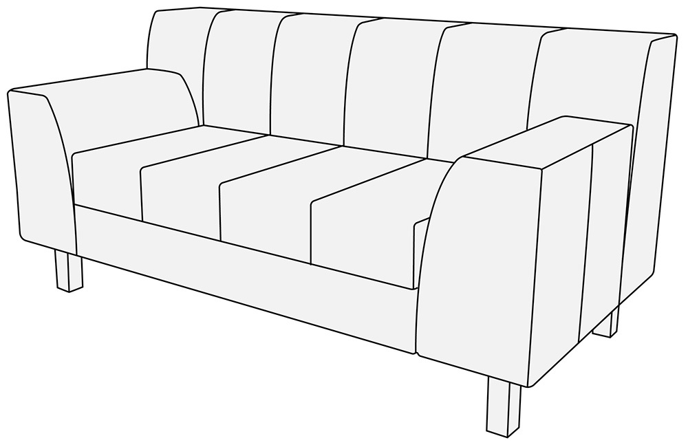 Диван 2-х местный Лима