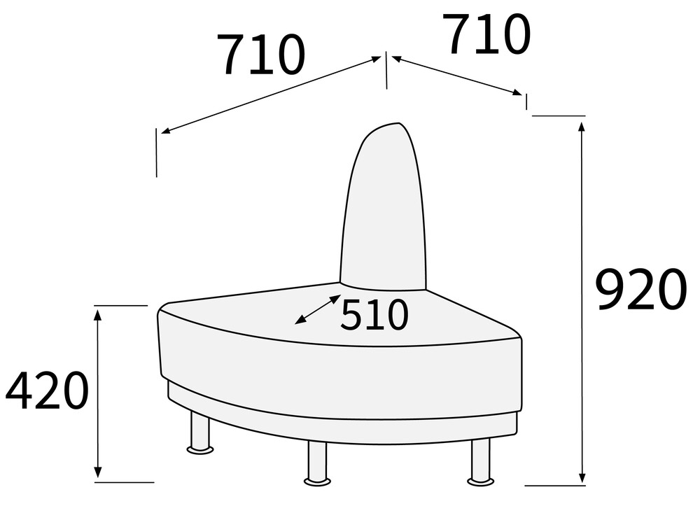 Модуль угловой 270 внешний Снейк