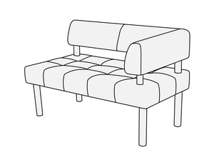 Модуль 2-местный с правым подлокотником Спринт