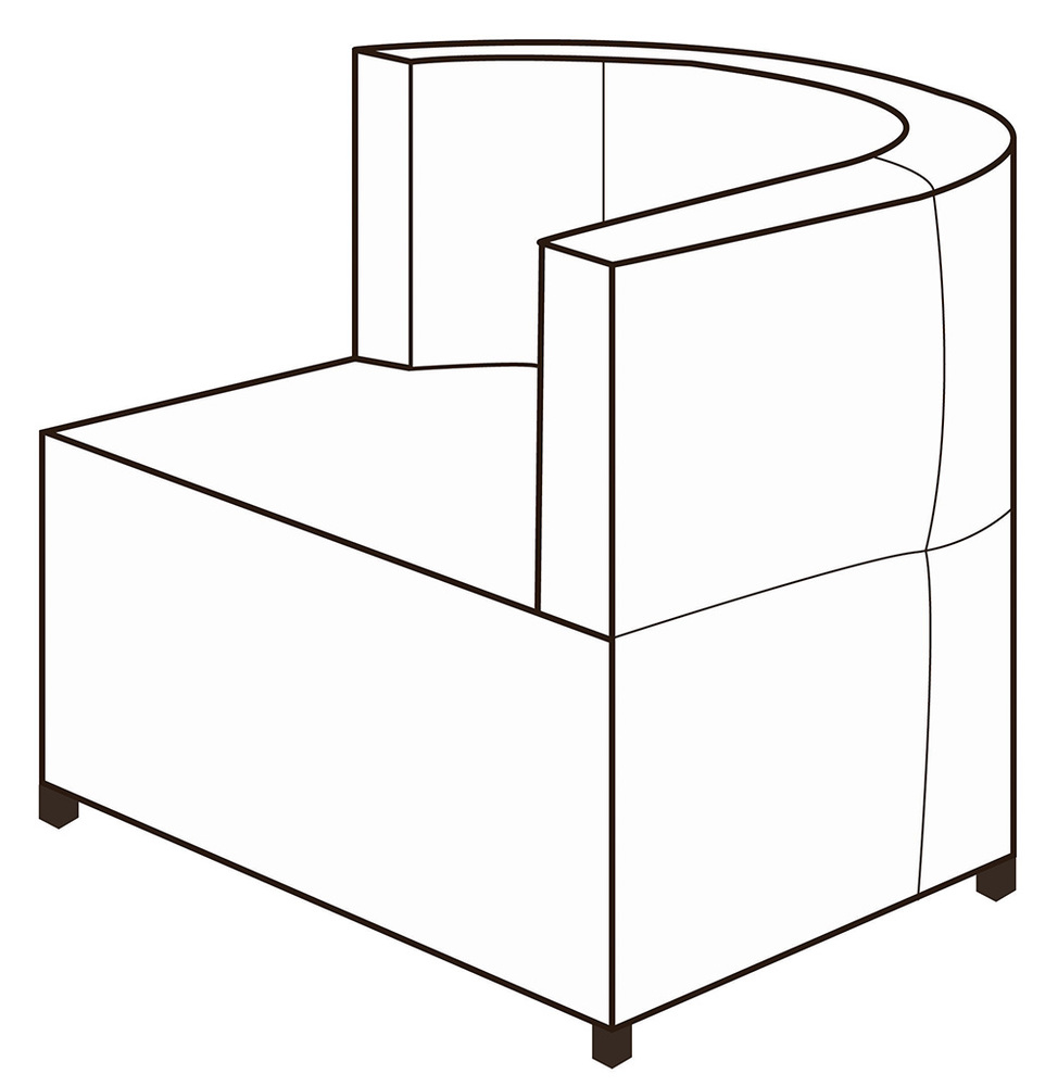 Кресло с правым подлокотником Твинкс