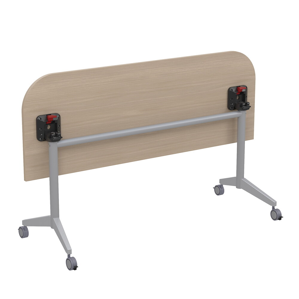 Складной радиусный стол-трансформер Simple с фиксаторами