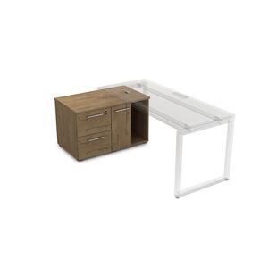 Тумба с двумя ящиками и дверкой