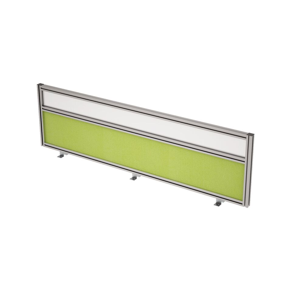 Барьер из ткани и стекла в алюминиевом профиле, фронтальный