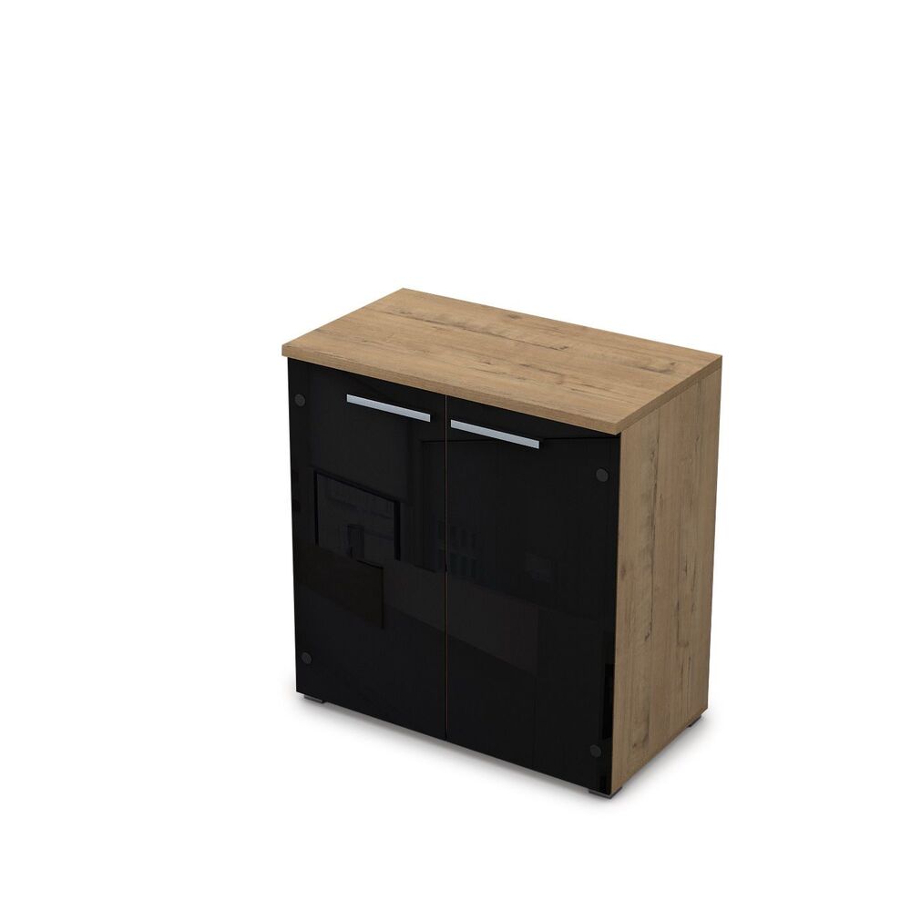 Шкаф низкий со стеклом