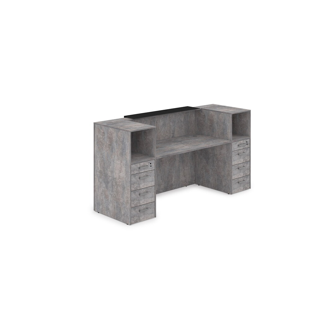 Комплект Ресепшн с фартуком HPL (без подсветки)