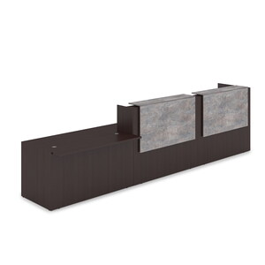 Комплект Ресепшн с фартуком ЛДСП (без подсветки)