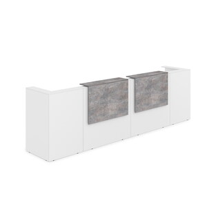 Комплект Ресепшн с фартуком ЛДСП (с подсветкой)