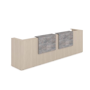 Комплект Ресепшн с фартуком ЛДСП (с подсветкой)