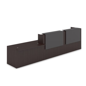 Комплект Ресепшн с фартуком ЛДСП (с подсветкой)