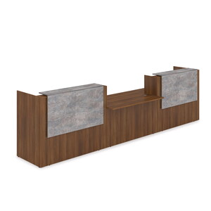 Комплект Ресепшн с фартуком ЛДСП (с подсветкой)