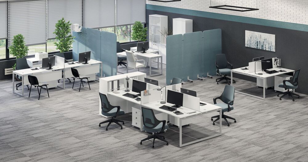 Офисная мебель для персонала METAL SYSTEM QUATTRO 40x40