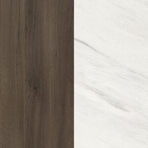 Орех Пацифик Табак/Мрамор Леванто белый