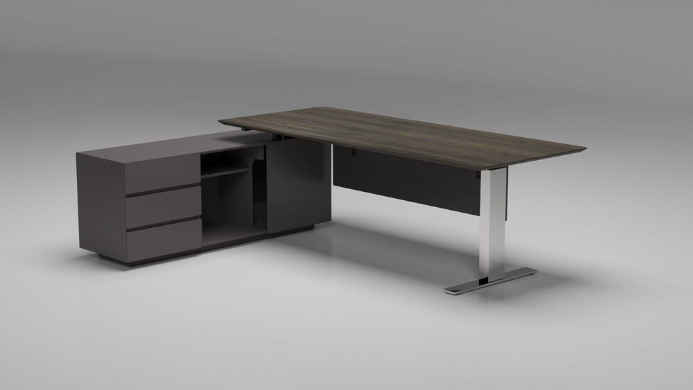 Письменный стол с левой тумбой (без функции подъема)