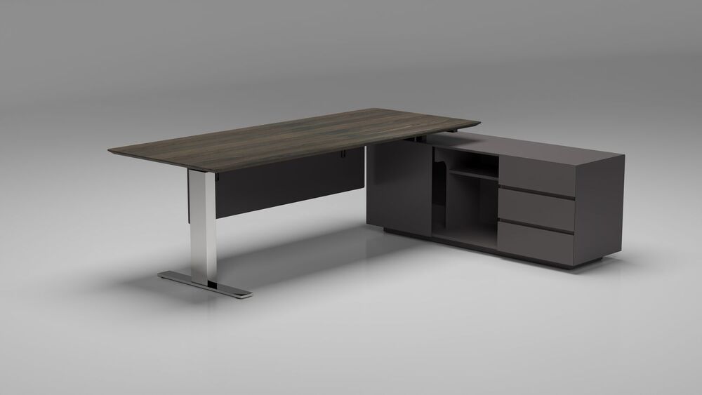 Письменный стол с правой тумбой (без функции подъема)