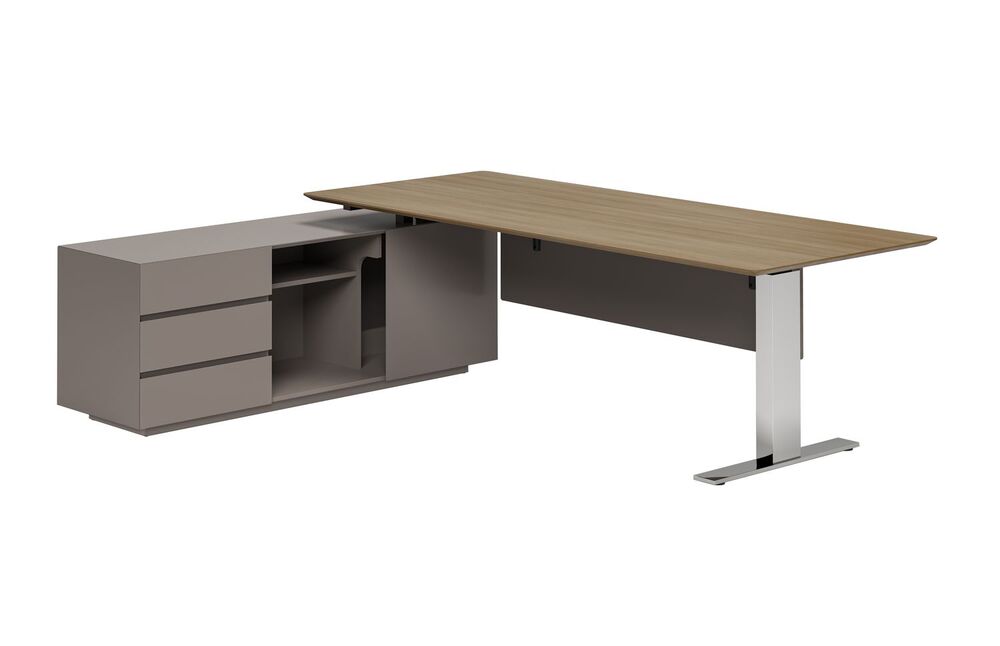 Письменный стол с левой тумбой (без функции подъема)