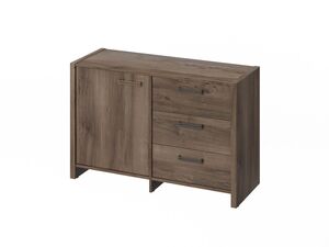 Тумба двухсекционная (Фурнитура черная)