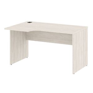 Стол письменный эргономичный с заглушкой кабель-канала (левый)