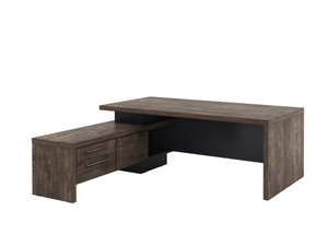 Стол руководителя с опорной тумбой (левый)