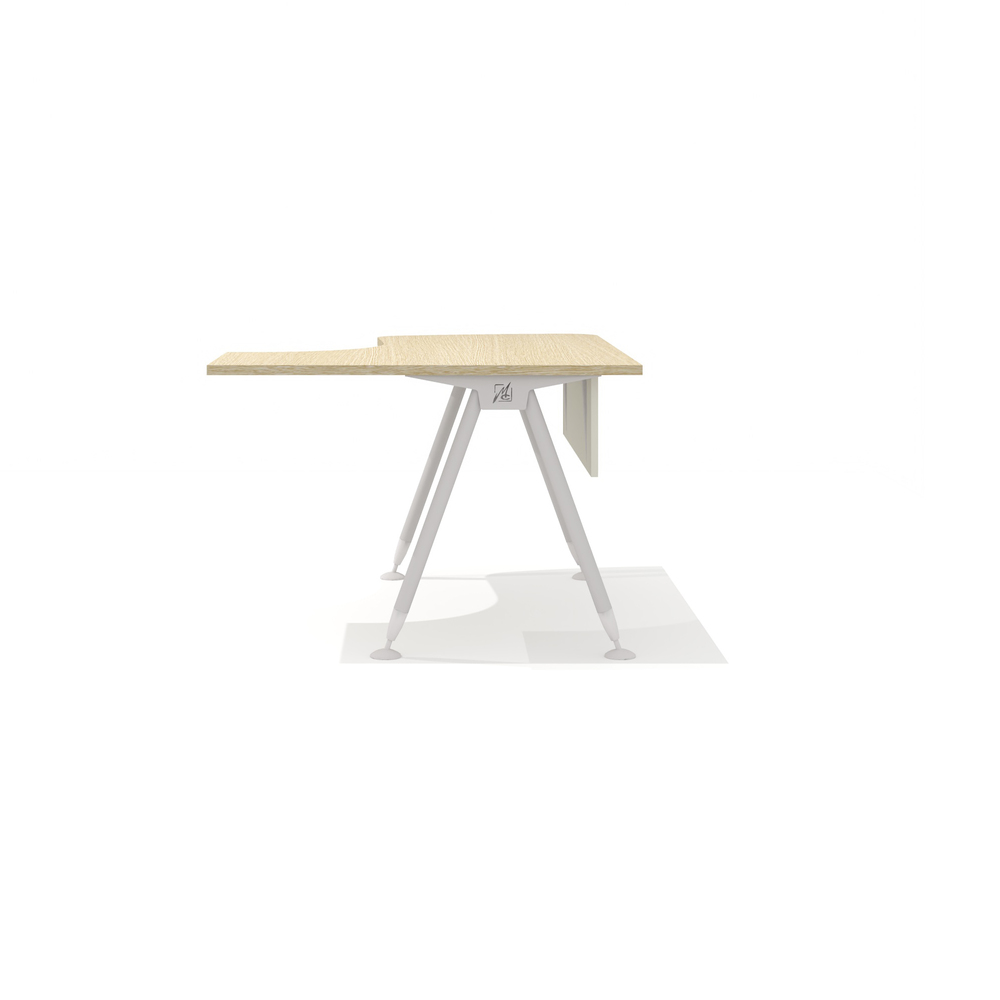 Эргономичный стол на металлокаркасе правый