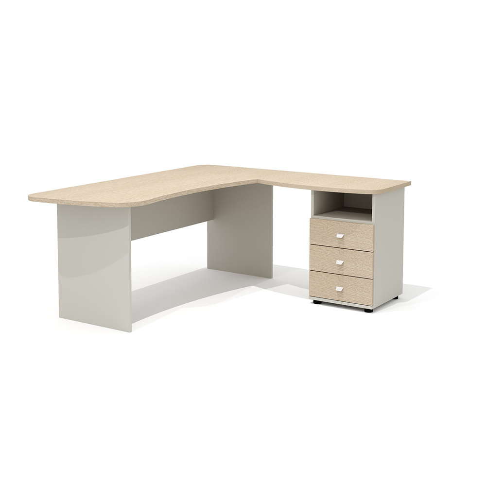 Составной эргономичный стол правый