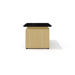 Стол рабочий прямой с опорной тумбой