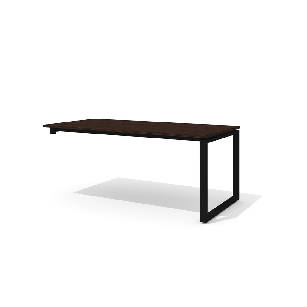 Стол руководителя с укороченной опорой под тумбу