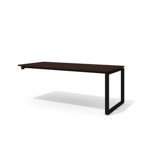 Стол руководителя с укороченной опорой под тумбу