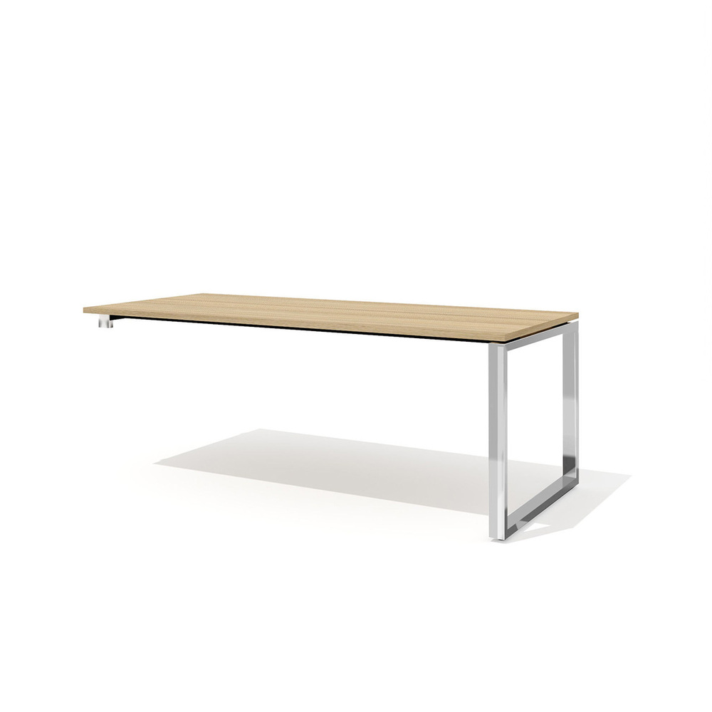 Стол руководителя с укороченной опорой под тумбу