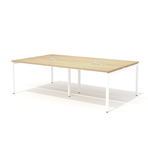 Двойная группа сдвоенного стола с люком на металлокаркасе