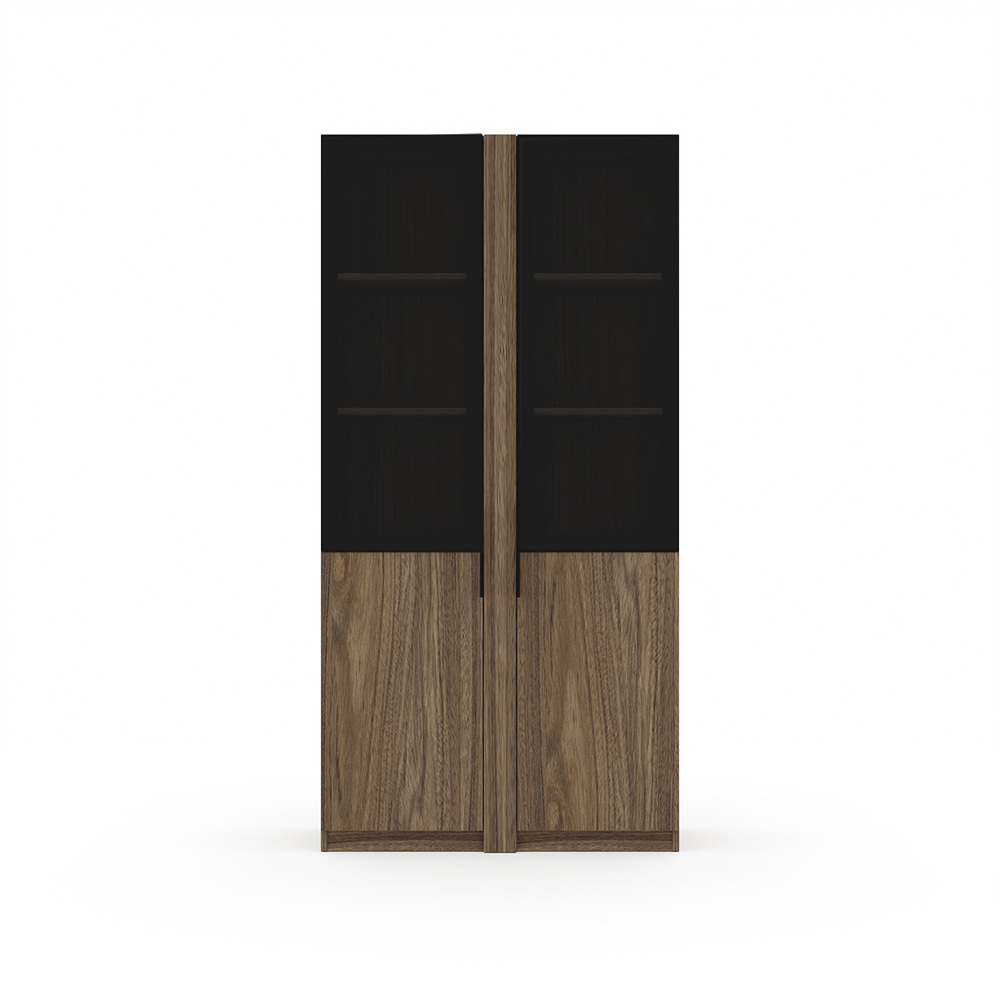 Шкаф со стеклянными дверьми