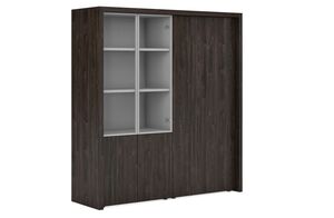 Композиция шкаф комбинированный и гардероб с декоративной обвязкой