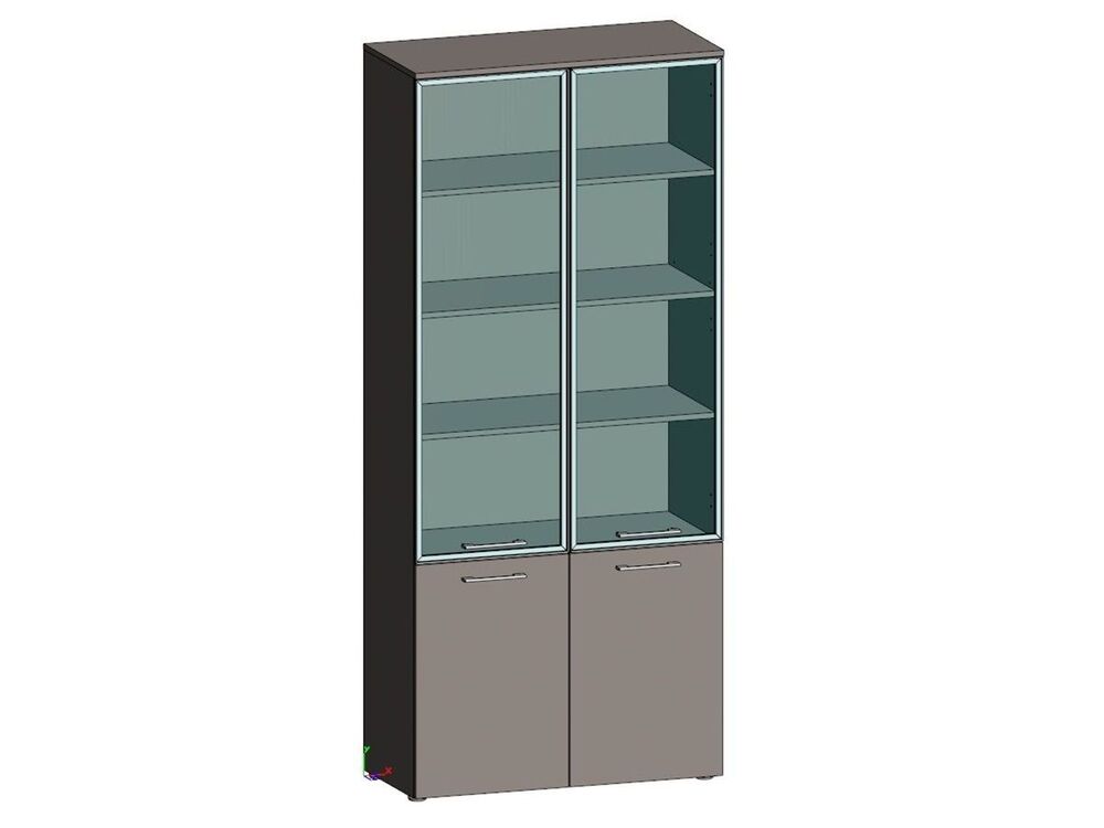 Шкаф высокий комбинированный