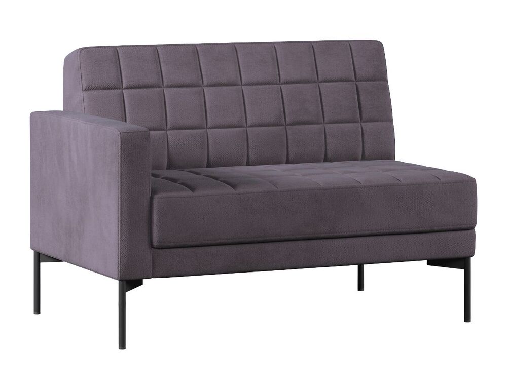 Секция с подлокотником двухместный правый