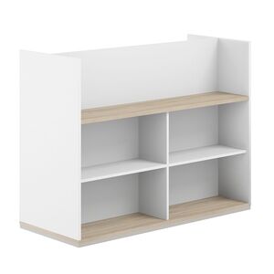 Стеллаж-комбо 2-стор. 1638, с экраном ЛДСП