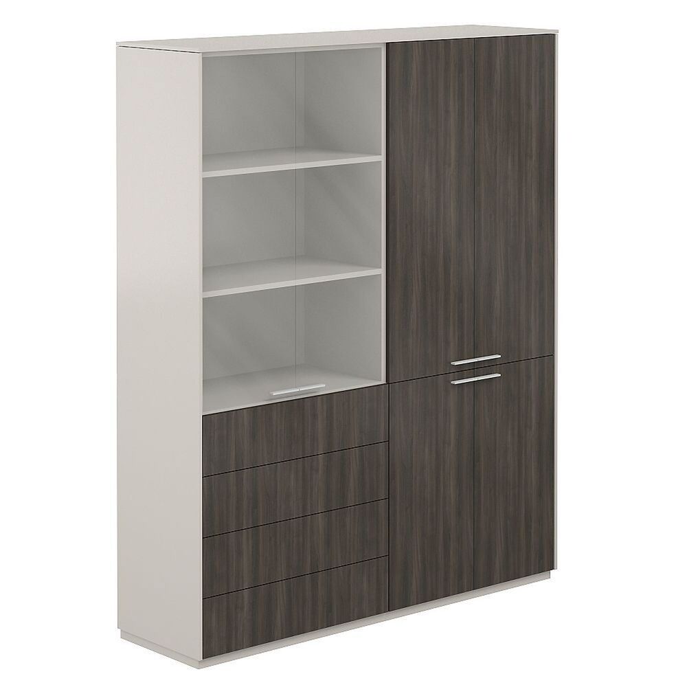 Шкаф для одежды 600 + Шкаф высокий 800 со стеклом матовым