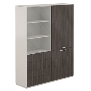 Шкаф для одежды 600 + Шкаф высокий 800 со стеклом матовым