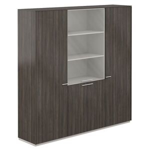 Шкаф для одежды 600 - 2шт. + Шкаф высокий 800 со стеклом матовым