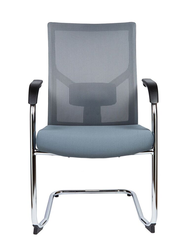 Кресло для посетителя Сильвия white/gray CF