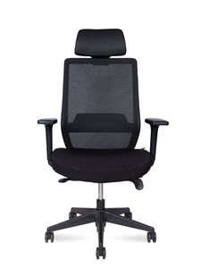 Кресло руководителя Mono black chrom