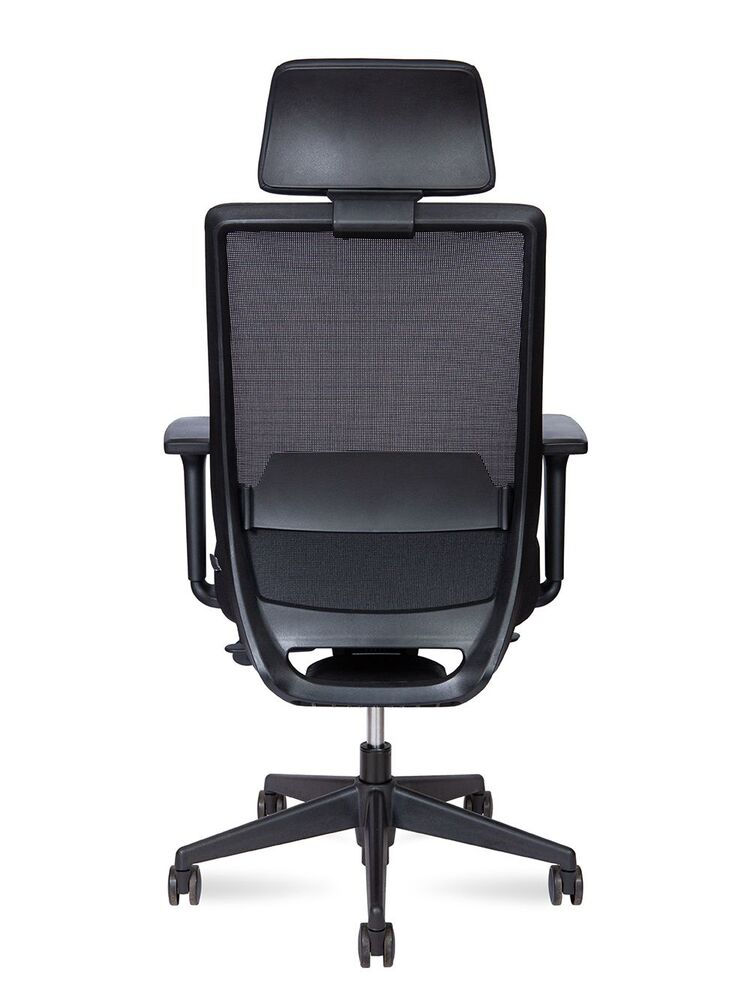 Кресло руководителя Mono black chrom