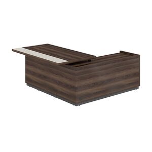 Стол для руководителя с комбинированной столешницей, левый