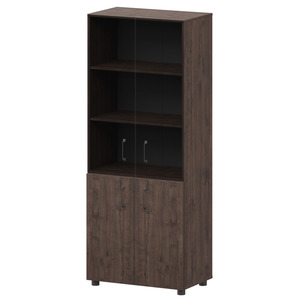 Стеллаж комбинированный с стеклянными фасадами