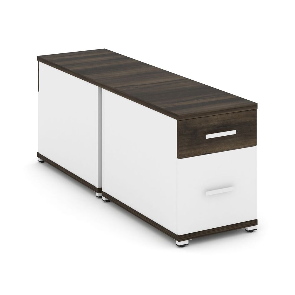 Тумба двухсторонняя опорная/приставная 1 ящик + 1 распашной фасад