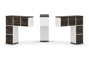 Надставка низкая + (Задняя стенка - 5 шт) + (Распашной фасад - 5 шт)