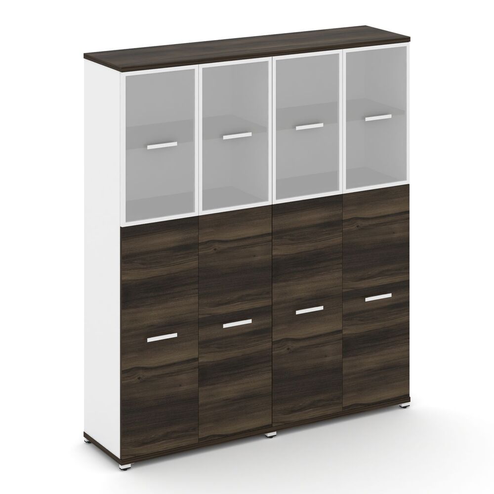 Шкаф две широкие секции, 5 ниш